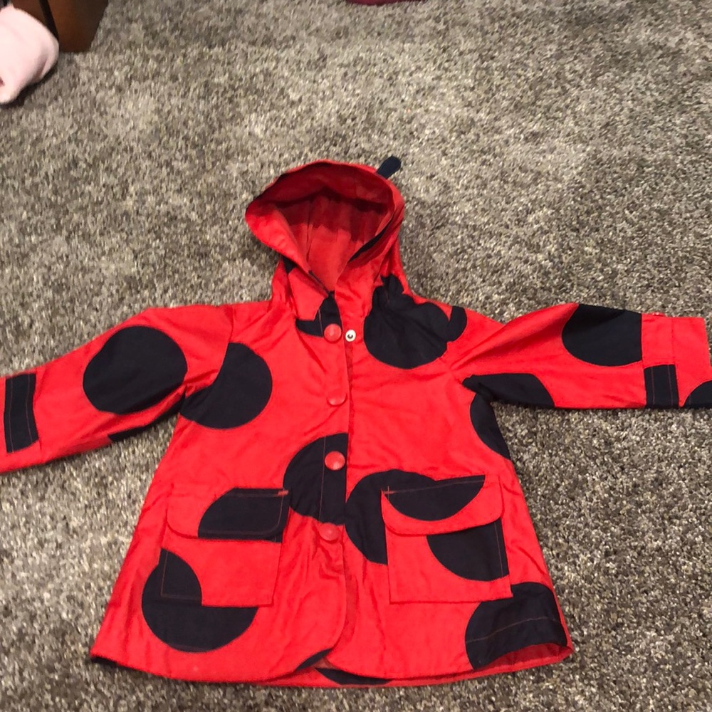Ladybug girls rain jacket